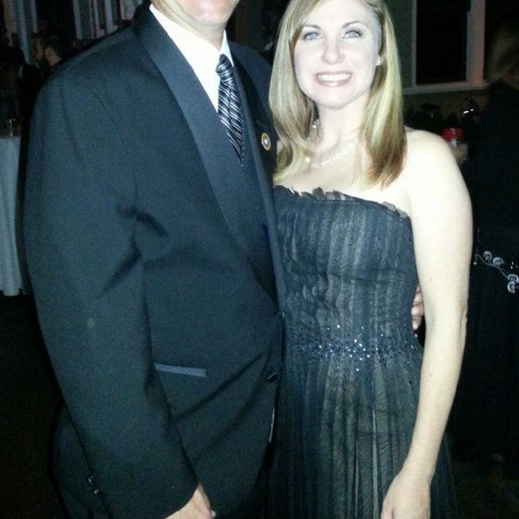 BCBC Black Chiffon Midi Gown - Picture 4 of 4